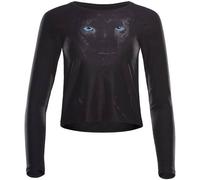 WINSHAPE Damen Functional Light and Soft Cropped Long Sleeve Top AET119LS (AET119LS) XXL panther/schwarz