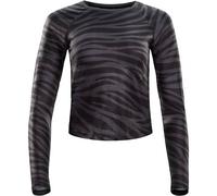 WINSHAPE Damen Functional Light and Soft Cropped Long Sleeve Top AET119LS (AET119LS-Z-g) XL Schwarz