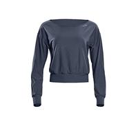 WINSHAPE Damen Functional Light And Soft Cropped Long Sleeve Top Ls003ls Yoga-Shirt, Anthracite, XL EU