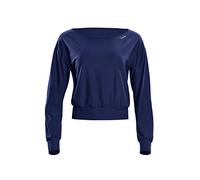 WINSHAPE Damen Functional Light And Soft Cropped Long Sleeve Top Ls003ls Yoga-Shirt, Dark-blue, XL EU