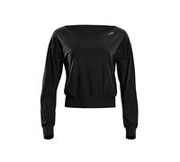 WINSHAPE Damen Functional Light And Soft Cropped Long Sleeve Top Ls003ls Yoga-Shirt, Schwarz, XXL EU