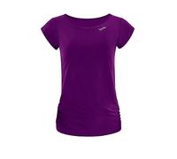 WINSHAPE Damen Functional Light and Soft Kurzarmshirt Aet130ls, Ultra Style T-Shirt, Dark Plum, XXL EU