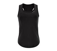 WINSHAPE Damen Functional Light and Soft Tanktop Aet128ls, Ultra Style Trägershirt Cami Shirt, Schwarz, XS EU