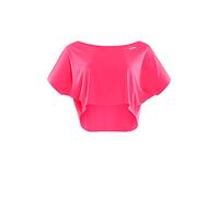 WINSHAPE Damen Functional Light Cropped Dance-top Dt104 T-Shirt, Neon-pink, XL EU