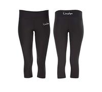 Winshape Damen Functional Power Shape 3/4-tights Ael202 Mit Anti-rutsch-Effekt Leggings, Schwarz, M EU