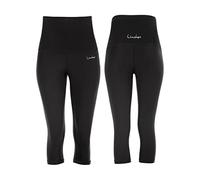 Leggings WINSHAPE "Functional Power Shape 3/4-Tights HWL202", Damen, Gr. L, Normalgrößen, schwarz, 80% Polyester, 20% Elasthan, Hosen Leggings, High Waist mit Bauch-Weg-Effekt (64963238-L) schwarz