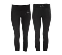 WINSHAPE Damen Functional Power Shape 7/8-tights Ael302 Mit Anti-rutsch-effekt, Slim Style Leggings, Schwarz, S EU