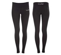 WINSHAPE Damen Functional Power Shape Tights Ael102 Mit Anti-rutsch-effekt, Slim Style Leggings, Schwarz, S EU