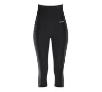 Leggings WINSHAPE "Functional Power Shape ¾-Tights HWL214", Damen, Gr. L, Normalgrößen, schwarz, 80% Polyester, 20% Elasthan, Hosen Leggings, High Waist mit praktischen Taschen (22063220-L) schwarz