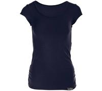 T-Shirt WINSHAPE "WTR4", Damen, Gr. S, blau (night blau), 90% Baumwolle, 10% Elasthan, Rundhals, Shirts T-Shirt, kurzarm (47863230-S) night blau