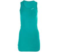 Winshape Damen Fitness Freizeit Longtop WTR15 mit seitlicher Raffung, Slim Style Tanktop, Ocean/Grün, S