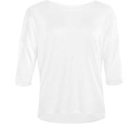 3/4-Arm-Shirt WINSHAPE "BAMS001", Damen, Gr. L, weiß, 95% Viskose, 5% Elasthan, U-Boot-Ausschnitt, Shirts 3/4-Arm-Shirt, Seidig weiches Bambusgewebe (66580842-L) weiß