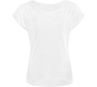 Winshape Damen Seidig Weiches Bambus-Kurzarmshirt Bamt002 Mit Abgerundetem Saum T-Shirt, Weiß, XL EU