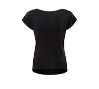 Winshape Damen Seidig Weiches Bambus-Kurzarmshirt Bamt002 Mit Abgerundetem Saum T-Shirt, Schwarz, XXL EU