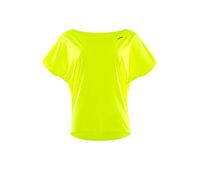 Oversize-Shirt WINSHAPE "DT101", Damen, Gr. XXL, gelb (neon gelb), 80% Polyester, 20% Elasthan, U-Boot-Ausschnitt, Shirts Oversize Shirt T-Shirt, Functional (52090851-XXL) neon gelb