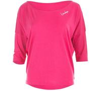 3/4-Arm-Shirt WINSHAPE "MCS001" Gr. S, pink (deep pink) Damen Shirts Yogashirt Yogawear (54159111-S) deep pink