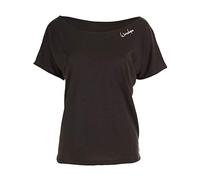 Oversize-Shirt WINSHAPE "MCT002", Damen, Gr. S, schwarz, 50% Modal, 50% Baumwolle, U-Boot-Ausschnitt, Kurzarm, Shirts Yogawear Yogashirt, Ultra leicht (35158211-S) schwarz