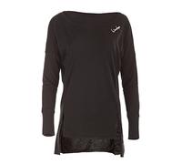 Langarmshirt WINSHAPE "MCS003", Damen, Gr. S, schwarz, 50% Modal, 50% Baumwolle, U-Boot-Ausschnitt, Langarm, Shirts, mit verlängertem Rückenteil (86944537-S) schwarz