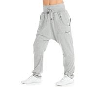 Haremshose WINSHAPE "UNISEX 4Pocket Pants WH13", Damen, Gr. XS, Normalgrößen, grau (grau melange), 48% Baumwolle, 48% Polyester, 4% Elasthan, Hosen Haremshose (56908737-XS) grau melange