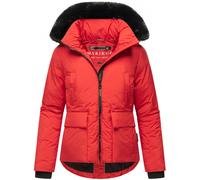 Wintejacke mit abnehmbarem Kunstfell "Morinaa XVI" Salsa Red XS