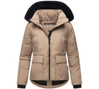 Wintejacke mit abnehmbarem Kunstfell "Morinaa XVI" Taupe Grey XS
