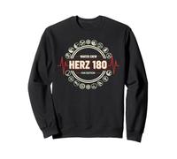 Winter Crew Herz 180 Puls Wintersport Leidenschaft Fan Sweatshirt