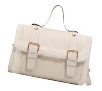 Winter Damen Crossbody Umhängetasche 2024 Pelziger Plüsch Kleine Quadratische Handtasche Französische Stile Für Modische Damen Casual Bag, B, One Size