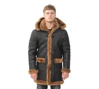Winter-Dufflecoat aus Schaffell für Herren mit Kapuze - Helsinki 3XL