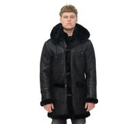 Winter-Dufflecoat aus Schaffell für Herren mit Kapuze - Helsinki XL