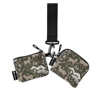 Winter Forests Deer Snow Mountains Damen Dual Wallets Busniess Kartenhüllen Große Kapazität Visitenkartenhalter mit Handgelenkschlaufe für Arbeit Reisen 2 Packungen, Personalisiertes Hirsch, 1 size