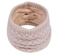 Winter Halsschlauch Kinder Ski, Halswärmer Halstuch Mädchen Gesichtsschal Jungen, Fleece Schal Schlauchtuch für Jungen Gamaschenmaske, Winddichte Kreisschlaufenschals (Beige, One Size)