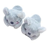 Winter Hausschuhe Cartoon-Hausschuhe Süße Koala Form Heimatwäsche Schuhe Frau Mädchen Warmer Winter In Den Innenschuhen Flach Lässiger Boden Nicht rutschfest-Grau B-38