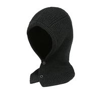 Winter Herren und Damen Kapuzenpullover Halsketten Wolle Single Loop Pullover Halsketten Winter Ski Halsketten Thermokragen Gestrickte Thermoärmel Herren- und Damenschals (Black, One Size)