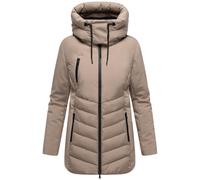 Winterjacke MARIKOO "Tivaa", Damen, Gr. S, taupe grau, Obermaterial: 98% Polyester, 2% Elastan; Futter: 100% Polyester; Wattierung: 100% Polyester; Ärmelfutter: 100% Polyester, Jacken, mit abnehmbarer