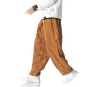 Winter Japanische männer Bund Cord Harem Hosen Casual Jogging Jogginghose Hip-Hop Straße Männlich Yellow M