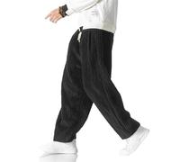 Winter Japanische männer Bund Cord Harem Hosen Casual Jogging Jogginghose Hip-Hop Straße Männlich Black M