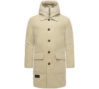 Trenchcoat STONE HARBOUR "Thiagoo XX", Herren, Gr. XL (54), sand, Obermaterial 1: 95% Polyester, 3% Viskose, 2% Elasthan; Obermaterial 2: 100% Polyester; Innenfutter: 100% Polyester; Wattierung: 100%