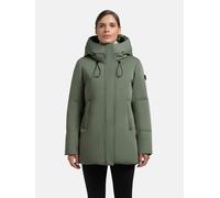 Steppjacke KHUJO "ALLAP", Damen, Gr. L (40), muted grün, Web, Obermaterial: 55% Baumwolle, 45% Polyester. Futter: 100% Nylon. Wattierung: 100% Polyester, unifarben, elastischer Bund, Jacken Steppjacke