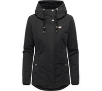Kurzmantel RAGWEAR "Alvena YOUMODO", Damen, Gr. M (38), schwarz, Obermaterial: 100% Polyester; Innenfutter: 100% Polyester; Wattierung: 100% Polyester, tailliert Po-bedeckend, hoch geschlossener Aussc