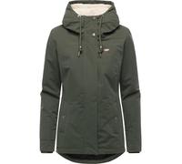 Kurzmantel RAGWEAR "Alvena YOUMODO", Damen, Gr. M (38), olivgrün, Obermaterial: 100% Polyester; Innenfutter: 100% Polyester; Wattierung: 100% Polyester, tailliert Po-bedeckend, hoch geschlossener Auss
