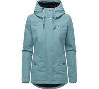 Kurzmantel RAGWEAR "Alvena YOUMODO", Damen, Gr. 4XL (48), graublau, Obermaterial: 100% Polyester; Innenfutter: 100% Polyester; Wattierung: 100% Polyester, tailliert Po-bedeckend, hoch geschlossener Au