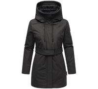 Winter Kurzmantel mit Taillengürtel "Eishauch 14" Black L
