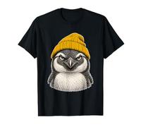 Winter Pinguin trägt Beanie Cute Animal Art Männer Frau Preisgünstiges Grafik-T-Shirt
