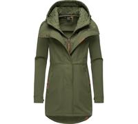Softshellmantel RAGWEAR "Ybela" Gr. S (36), grün (olivgrün) Damen Mäntel (66762021-S) olivgrün