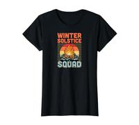 Winter Solstice Squad passender Retro-Stil Preisgünstiges Grafik-T-Shirt, Damen, Schwarz, XL