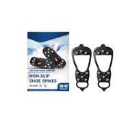 Winter Spikes für Schuhe,Antirutsch Spike,Spikes Für Schuhe Winter, Schuhspikes Zum überziehen, Anti-Rutsch Schuhkrallen mit 8 Edelstahlspikes, Einfach Anzuziehen (1 Stück)