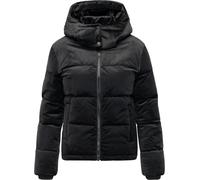 Steppjacke RAGWEAR "Roobie Velvet YOUMODO", Damen, Gr. M38, schwarz, Obermaterial: 100% Polyester, 100% Polyester, Wattierung: 100% Polyester, Ärmelfutter: 100% Polyester, gerade hüftlang, Ärmel ohne 