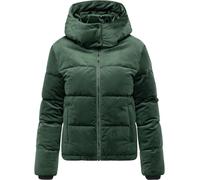 Winter Steppjacke in Samtoptik Teddyjacke "Roobie Velvet YOUMODO" Pine Green XS