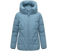 Marikoo Damen Winterjacke Kuschelnasee mit Kapuze und Fleecefutter XS