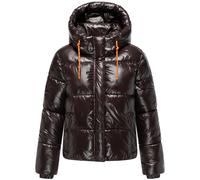 Winter Steppjacke mit abnehmbarer Kapuze "Skyraa 16" Choco XXL